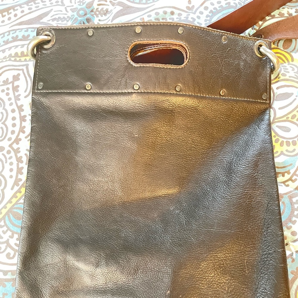 Nearly perfect Dean Brown Leather purse laptop bag